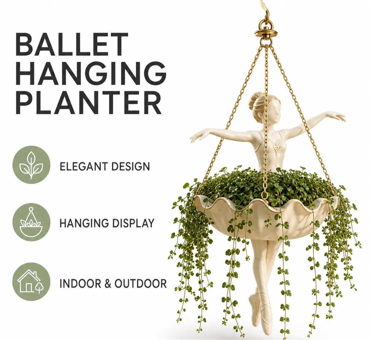 Ballet Dancer Planter – Romance &Elegance for Your Garden 🩰🌸