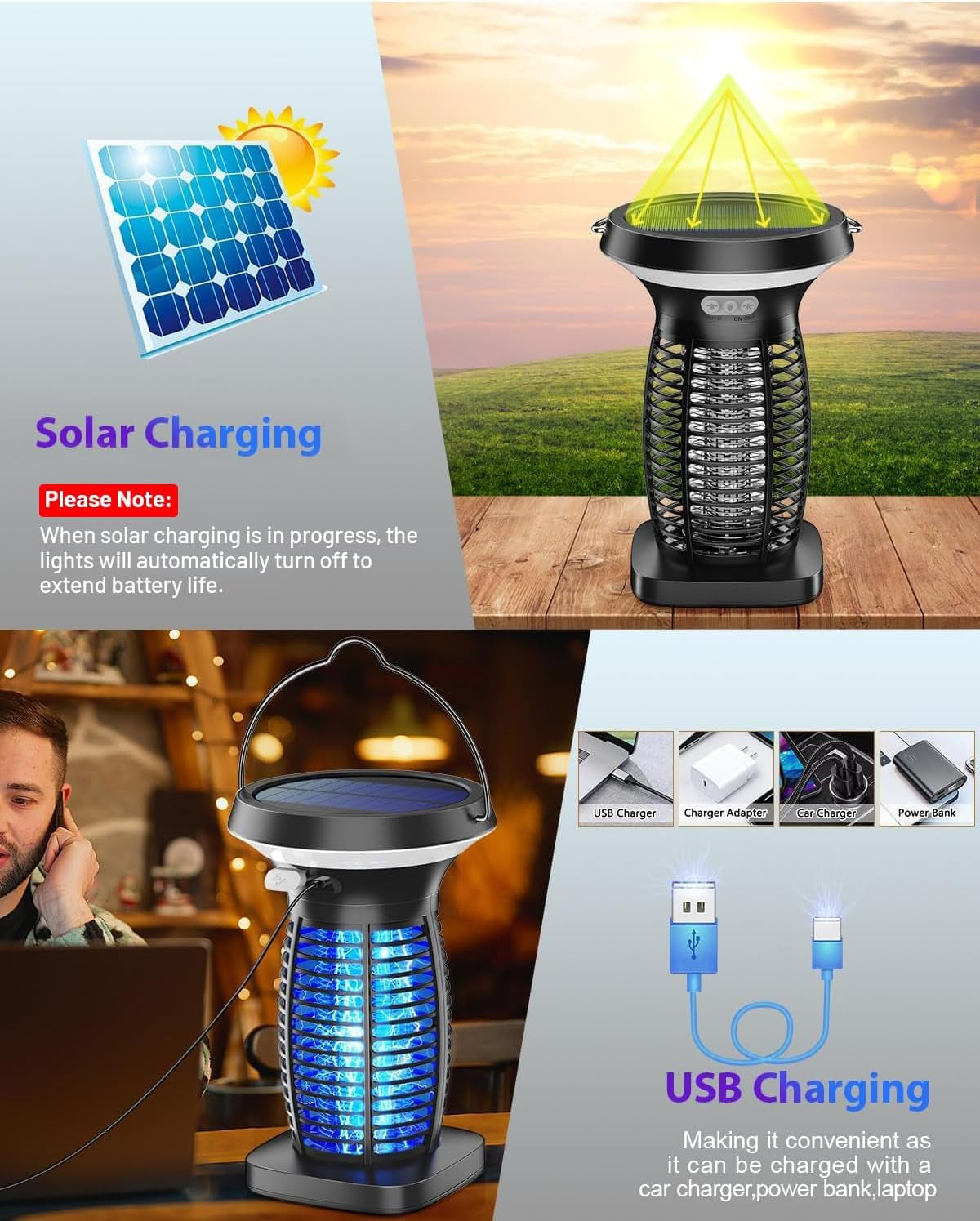 Solar Bug Zapper 🦟🔋🌙