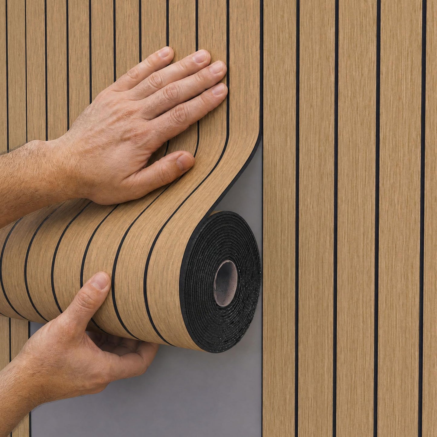 Peel & Stick 3D Wood Grain Wall Panels 🏠🌳