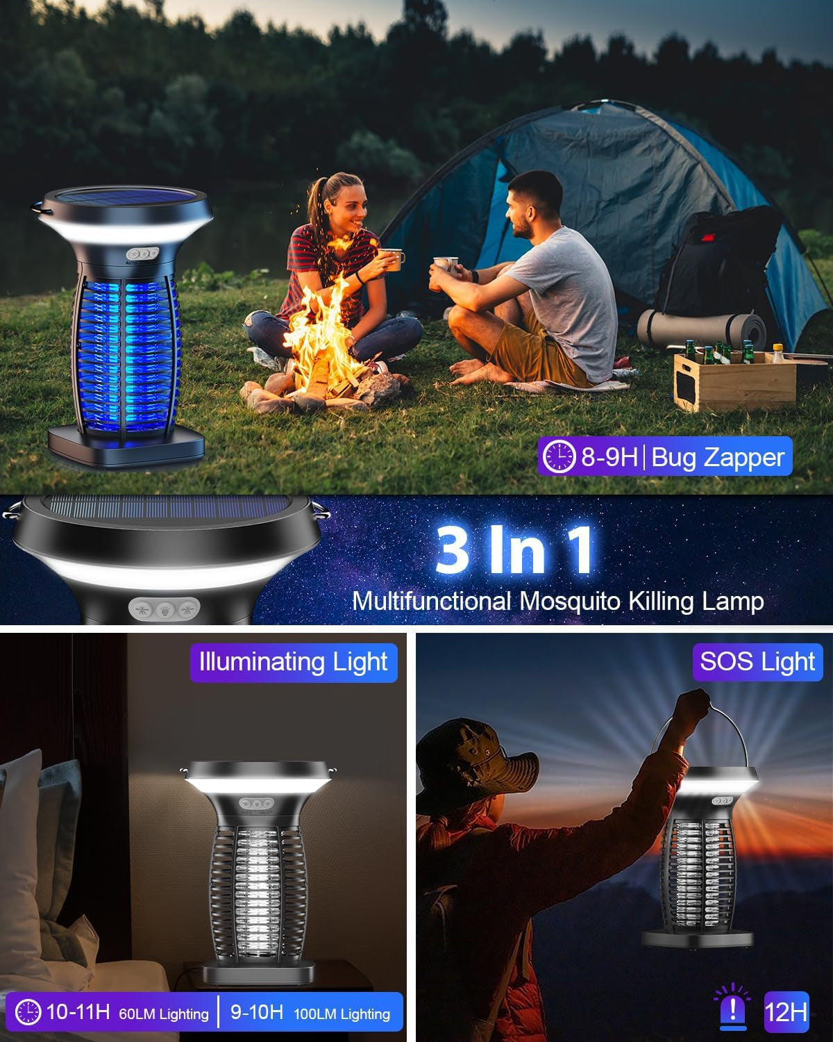 Solar Bug Zapper 🦟🔋🌙