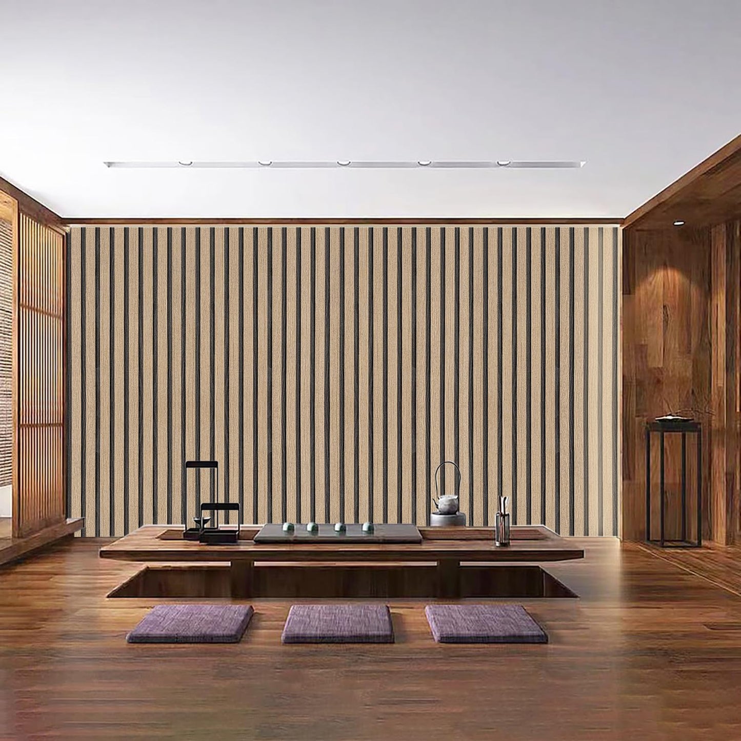 Peel & Stick 3D Wood Grain Wall Panels 🏠🌳