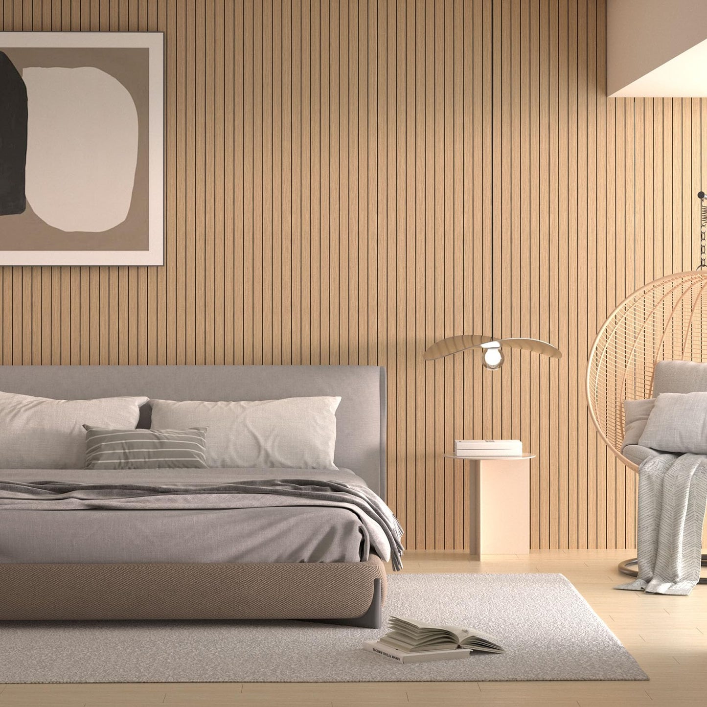 Peel & Stick 3D Wood Grain Wall Panels 🏠🌳
