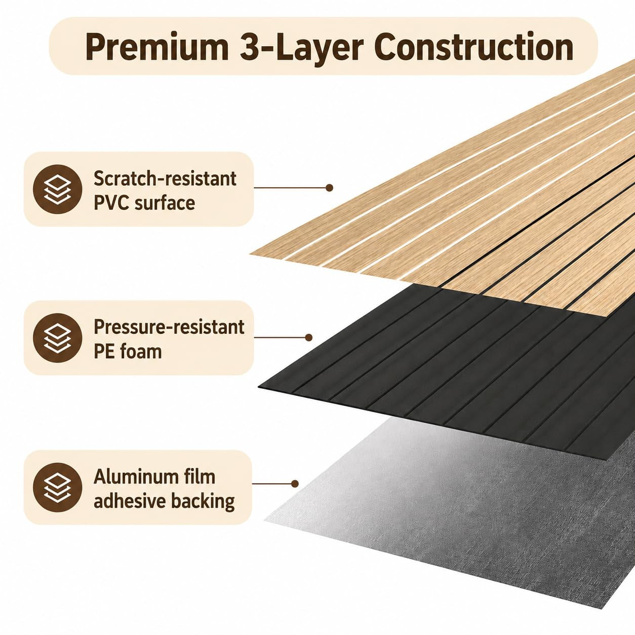 Peel & Stick 3D Wood Grain Wall Panels 🏠🌳