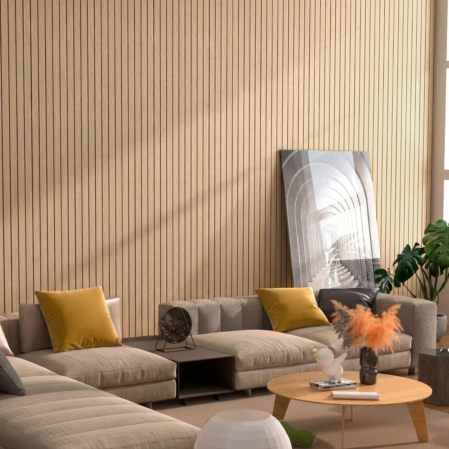 Peel & Stick 3D Wood Grain Wall Panels 🏠🌳