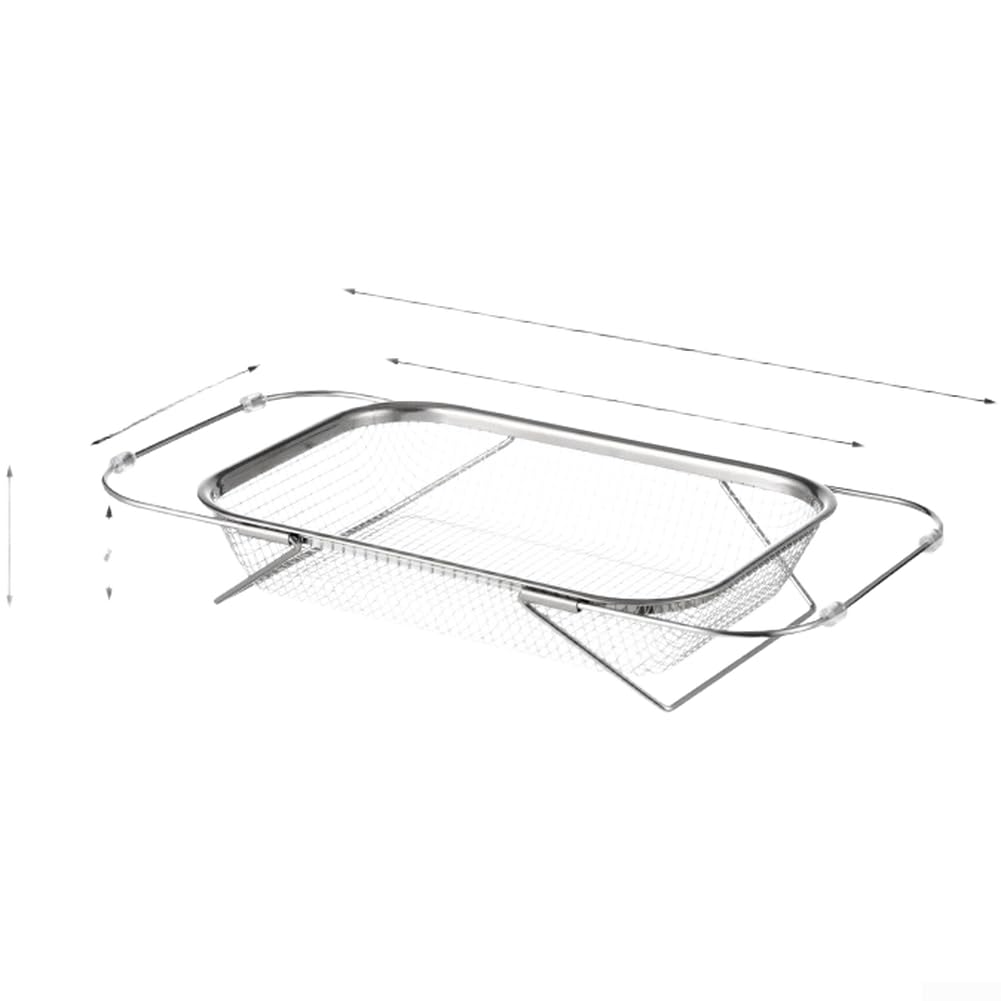 Stainless Steel Expandable Over-The-Sink Colander  🍝🥦🧼