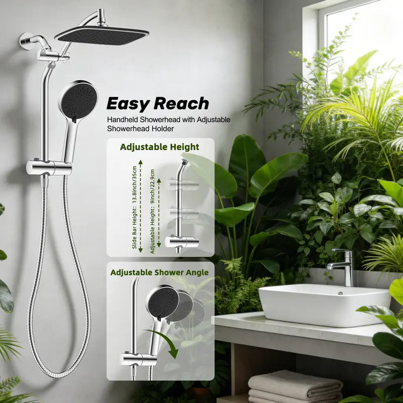 Upgraded 10" Shower Head Combo 🚿✨
