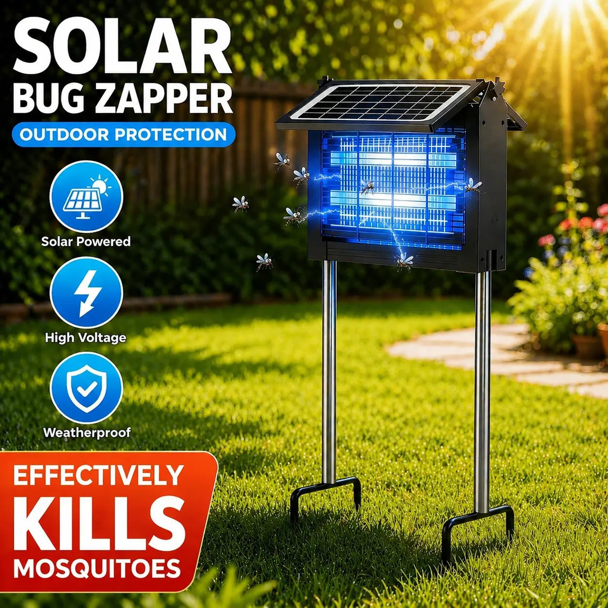 Solar Bug Zapper 🦟🔋🌙