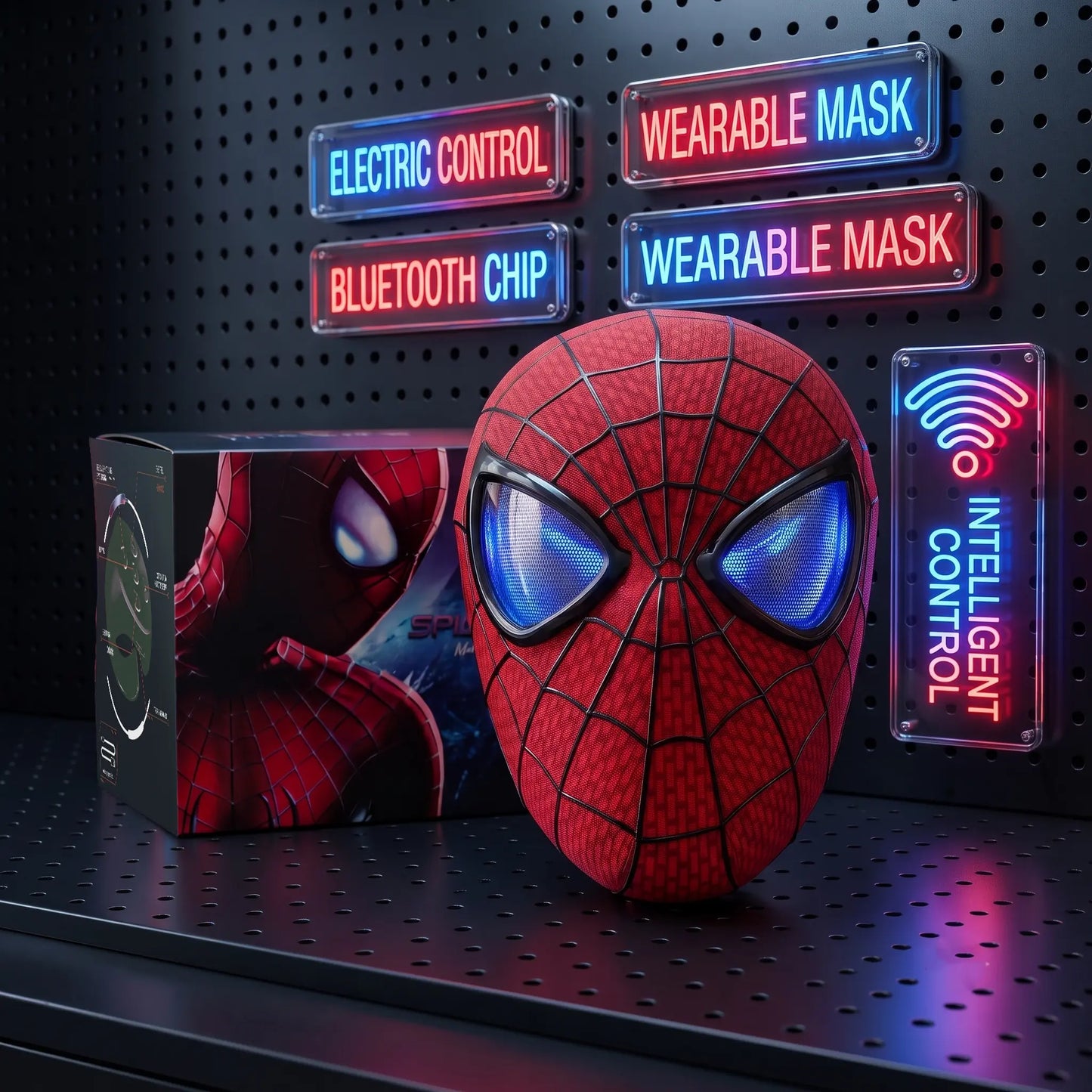 Officially Licensed Marvel Spider-Man LED Mask🕷️🎭✨