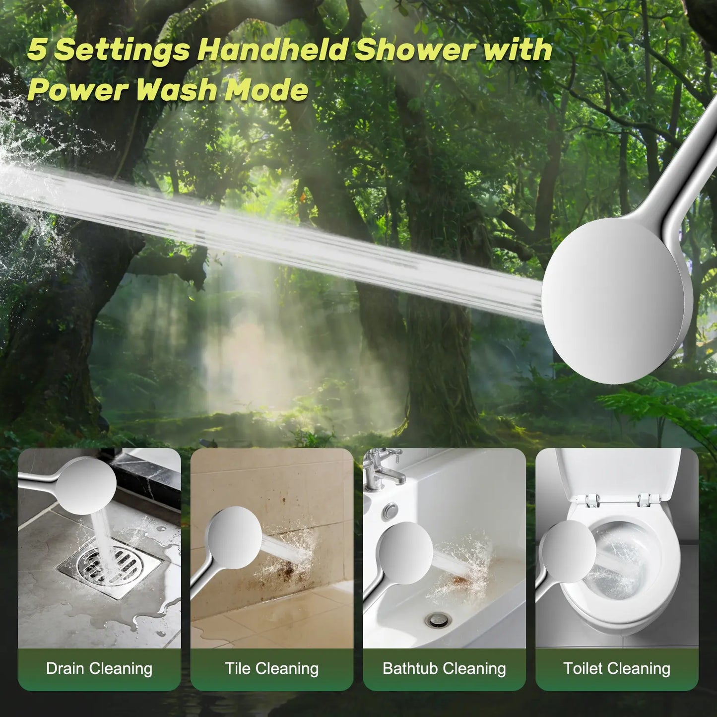 Upgraded 10" Shower Head Combo 🚿✨