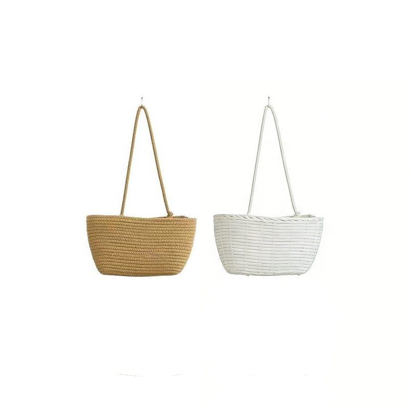 🧺 Wall-Hanging Storage Organizer – 3-Tier, Boho Style, Space-Saving 🏡