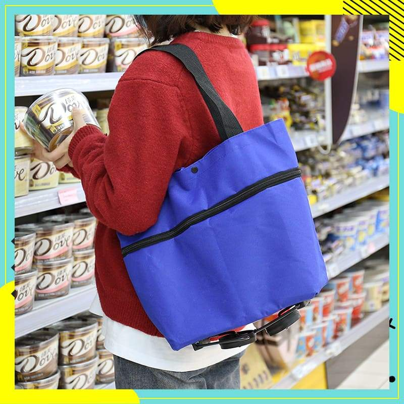 📢📢50% OFF !! ⏰2-in-1 Foldable Shopping Cart