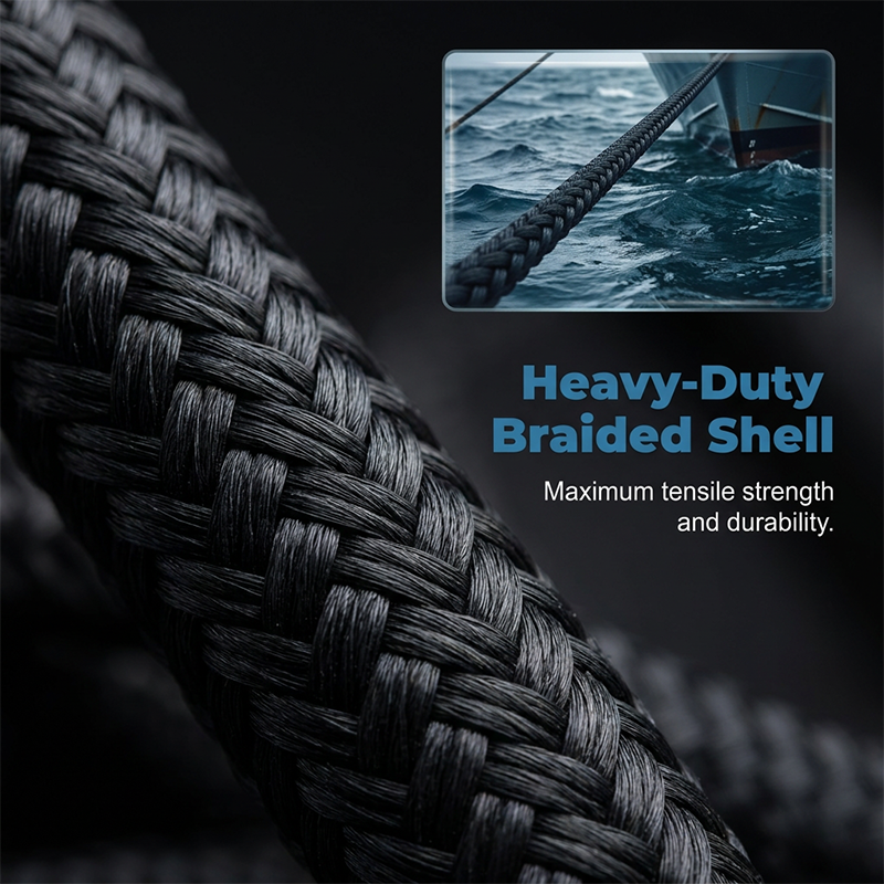 🔥Buy one get one free for a limited time 🔥Elastic dock rope with stainless steel clips
