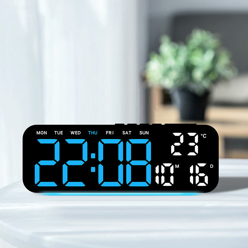 🎉 2026 Sale — Over 45,000 Sold! ⏰ LED Display Digital Alarm Clock with Date Temp Weekday – Large Digits & Ambient Light 🌈