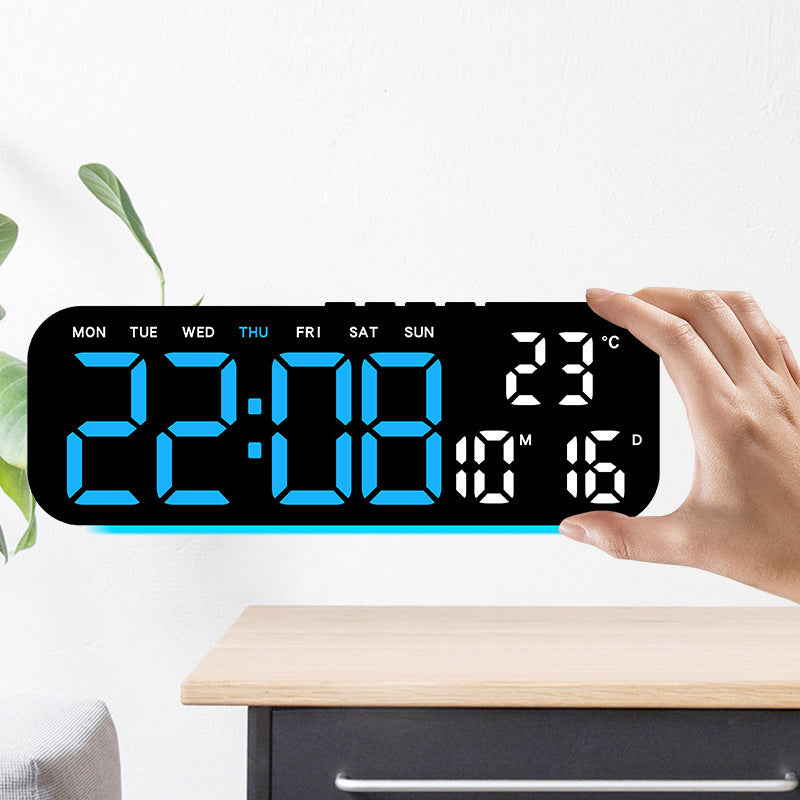 🎉 2026 Sale — Over 45,000 Sold! ⏰ LED Display Digital Alarm Clock with Date Temp Weekday – Large Digits & Ambient Light 🌈