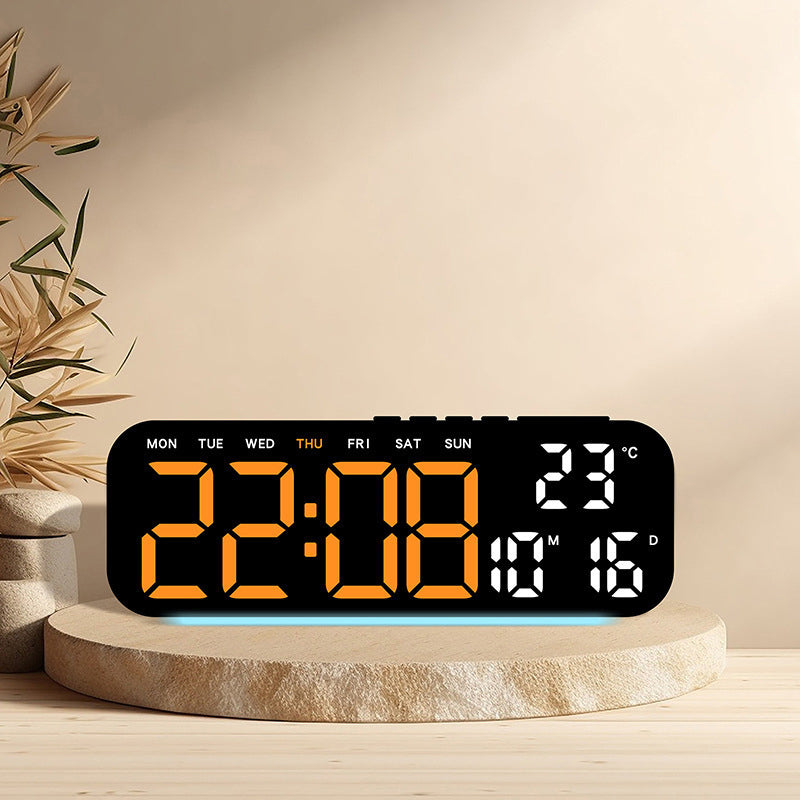 🎉 2026 Sale — Over 45,000 Sold! ⏰ LED Display Digital Alarm Clock with Date Temp Weekday – Large Digits & Ambient Light 🌈