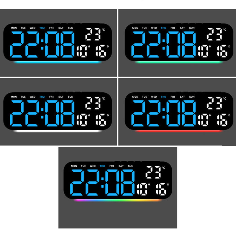🎉 2026 Sale — Over 45,000 Sold! ⏰ LED Display Digital Alarm Clock with Date Temp Weekday – Large Digits & Ambient Light 🌈