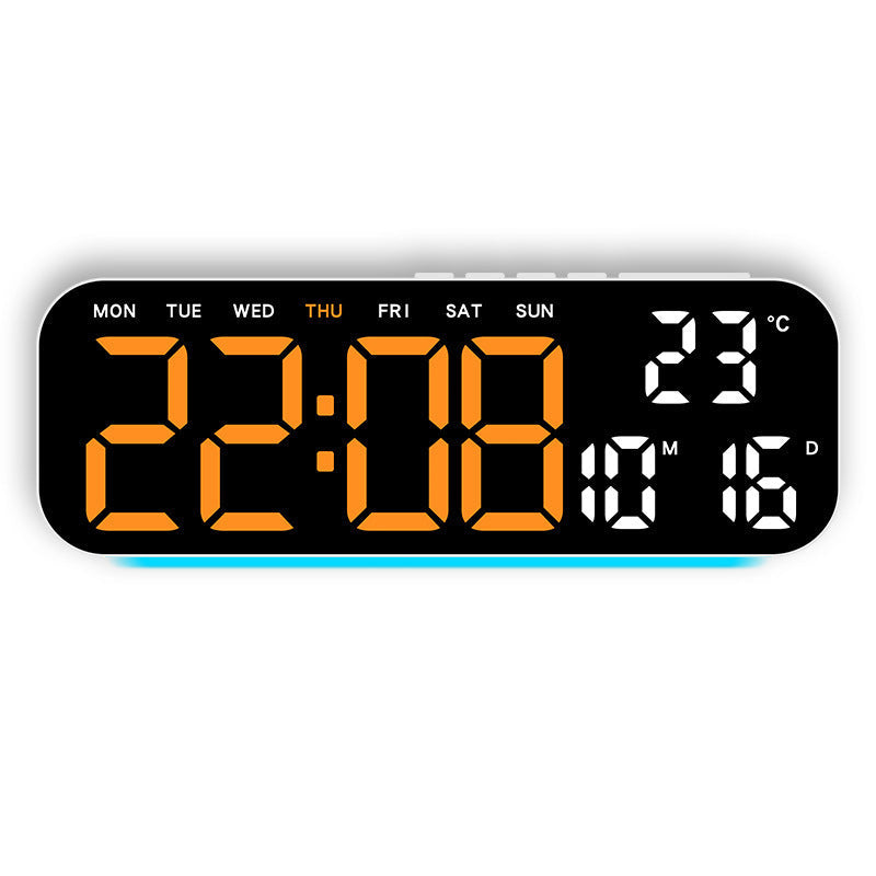 🎉 2026 Sale — Over 45,000 Sold! ⏰ LED Display Digital Alarm Clock with Date Temp Weekday – Large Digits & Ambient Light 🌈
