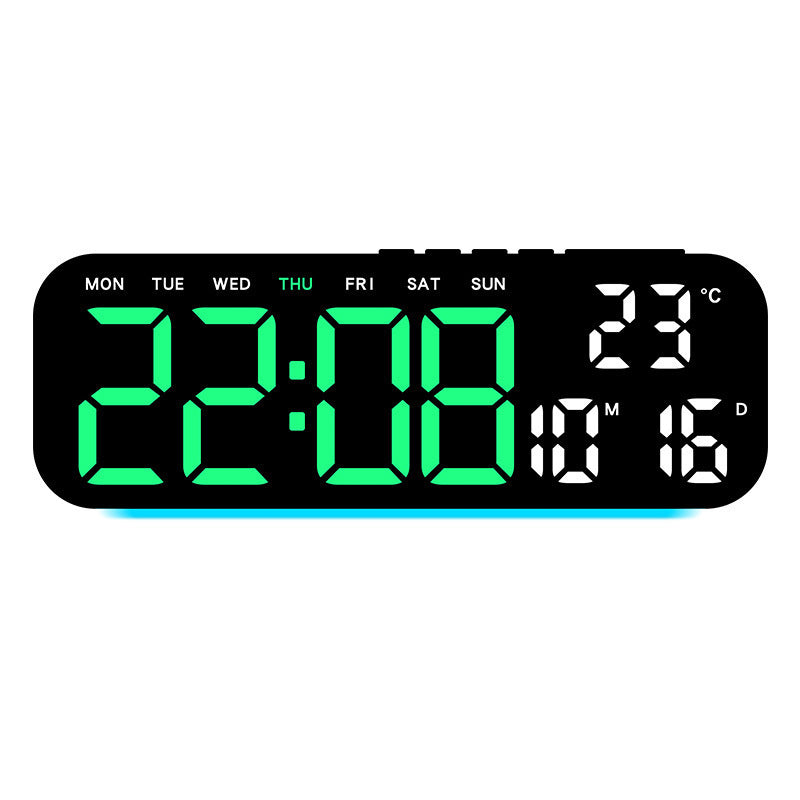 🎉 2026 Sale — Over 45,000 Sold! ⏰ LED Display Digital Alarm Clock with Date Temp Weekday – Large Digits & Ambient Light 🌈