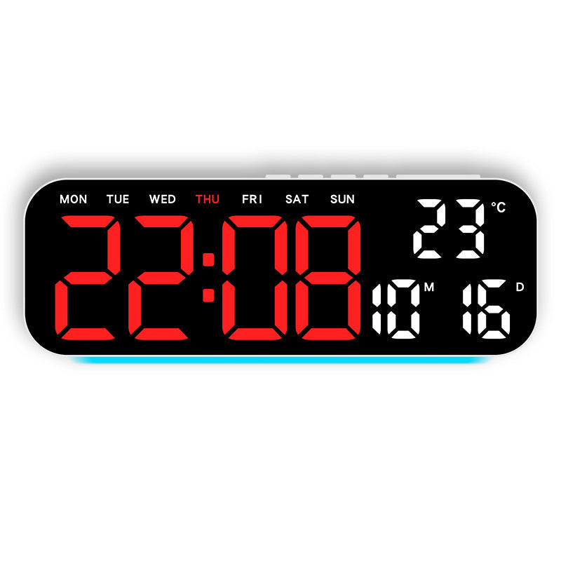 🎉 2026 Sale — Over 45,000 Sold! ⏰ LED Display Digital Alarm Clock with Date Temp Weekday – Large Digits & Ambient Light 🌈