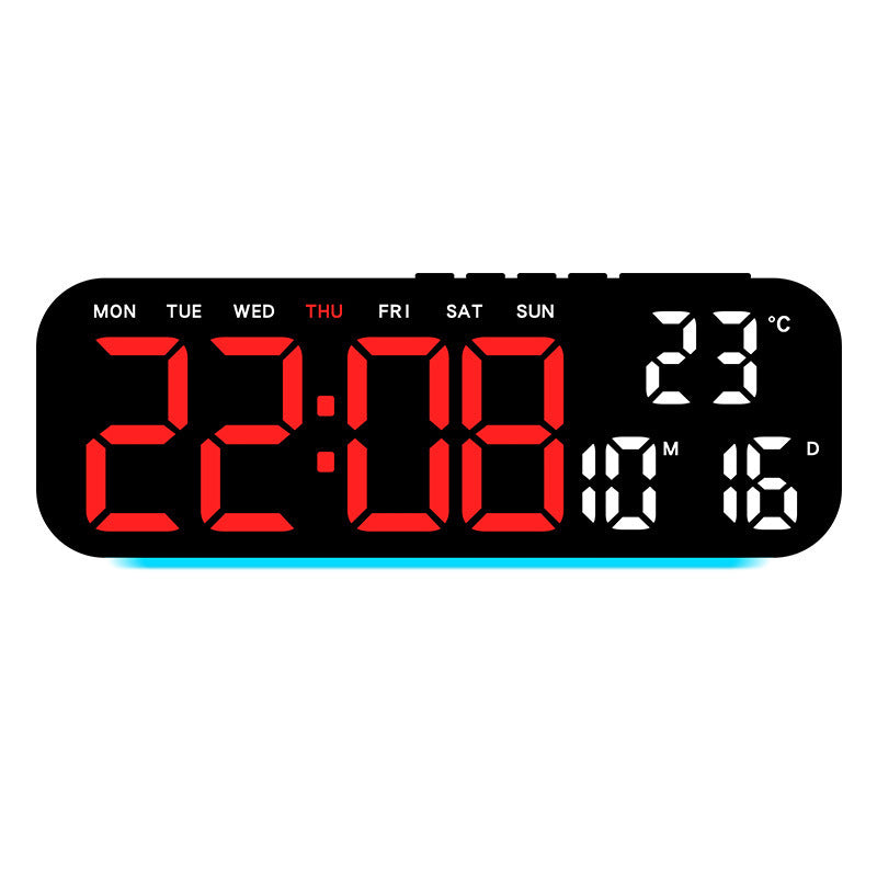 🎉 2026 Sale — Over 45,000 Sold! ⏰ LED Display Digital Alarm Clock with Date Temp Weekday – Large Digits & Ambient Light 🌈