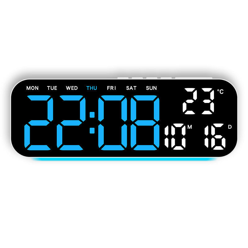 🎉 2026 Sale — Over 45,000 Sold! ⏰ LED Display Digital Alarm Clock with Date Temp Weekday – Large Digits & Ambient Light 🌈