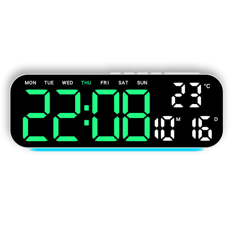 🎉 2026 Sale — Over 45,000 Sold! ⏰ LED Display Digital Alarm Clock with Date Temp Weekday – Large Digits & Ambient Light 🌈